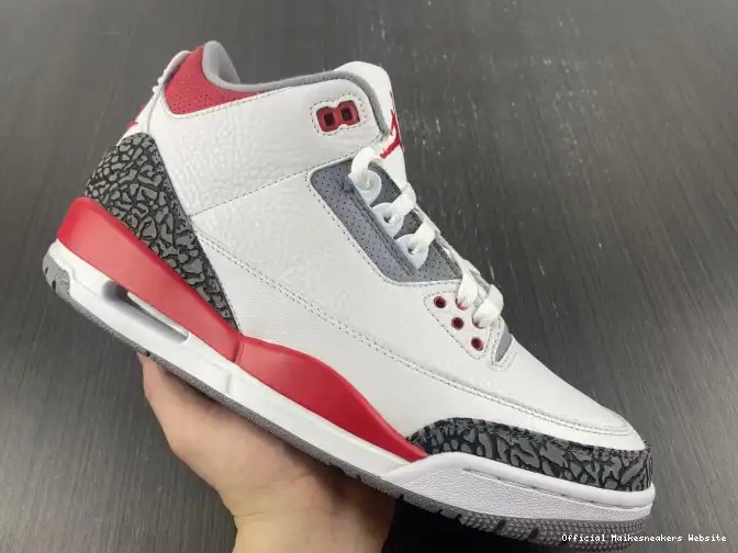 Official Maikesneakers 3 Jordan OG Red DN3707-160 Air Fire 0416